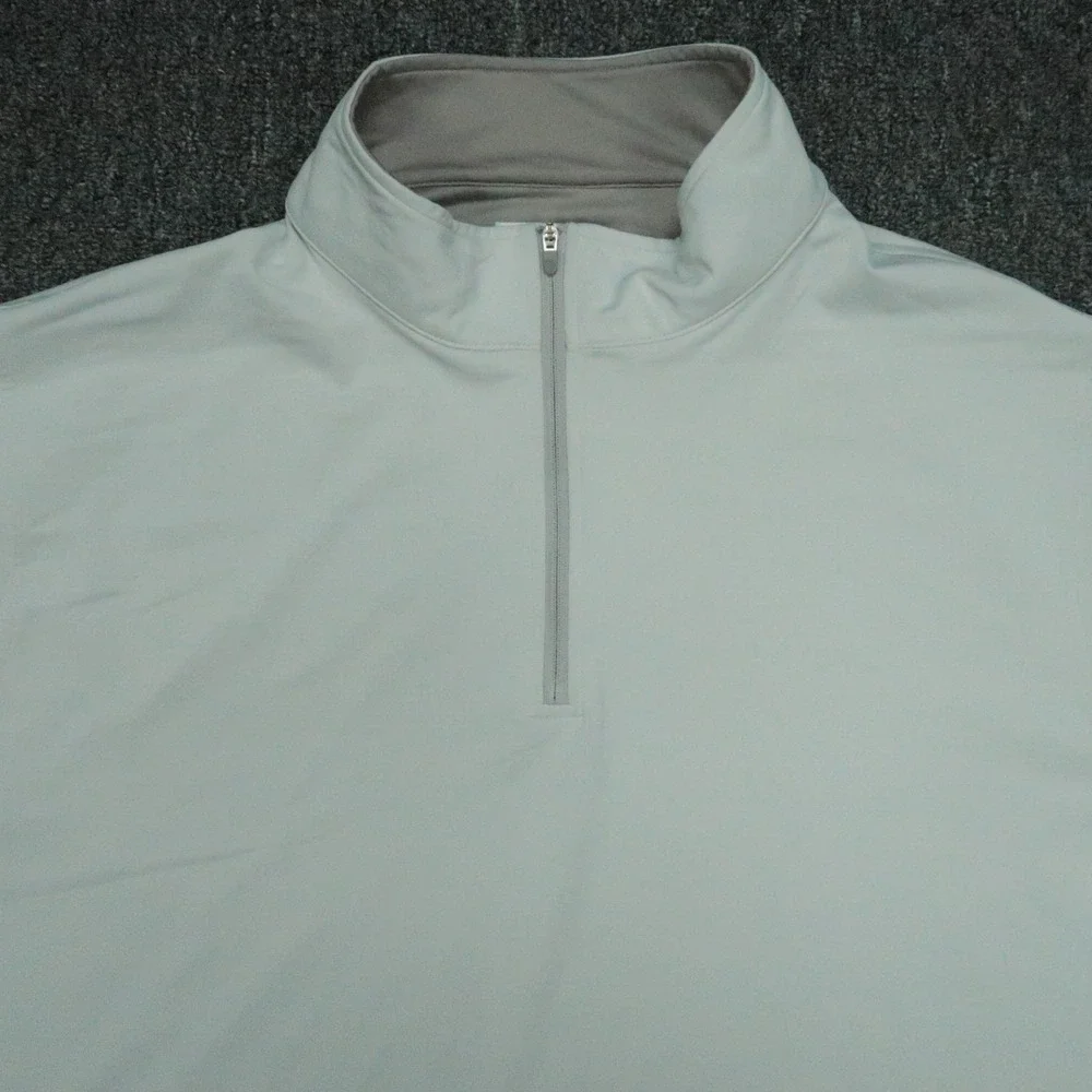 Peter Millar Pullover Mens XL Gray‎ Perth Performance Quarter Zip Golf
